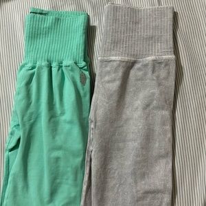 2 pair Free People good katana leggings, size XS/S - NWOT